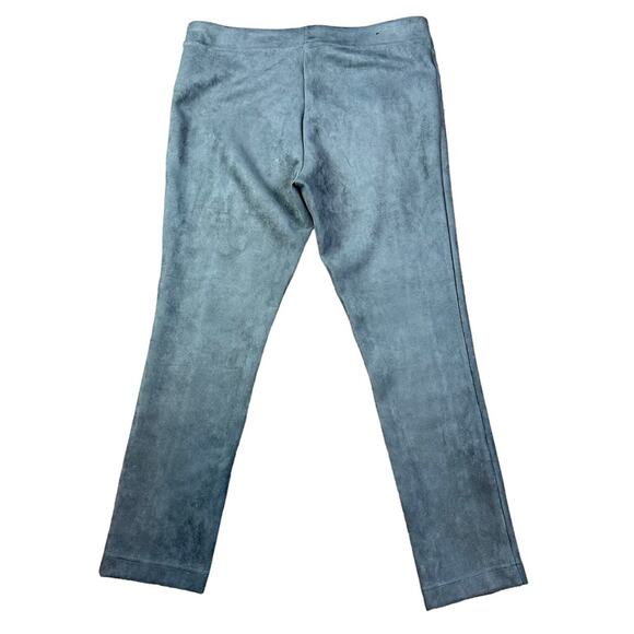 Calvin Klein Faux Suede Casual Legging Pull on Ankle Pant Taupe Sz Large - Picture 3 of 8